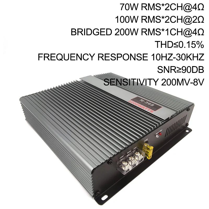 OEM Factory 2-Channel  Car Audio Power Amplifier 60W*2 RMS Bass Tube Amplifier Class  Car Subwoofer Crossovers Audio Sound