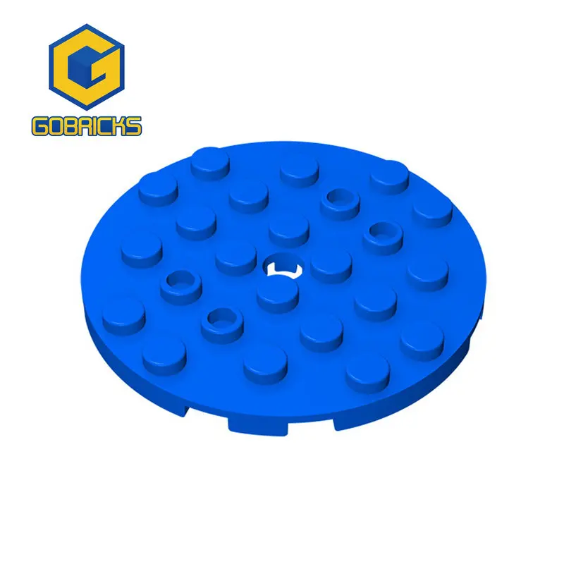 Gobricks GDS-843 MOC Brick Plate Round 6 x 6 with Hole compatible with 11213  Assembles Blocks Educational Toys