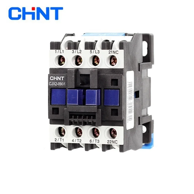 Original CHINT CJX2-0901 1NC AC Contactor 9A Coil Voltage 380V 220V 110V 36V 24V LC1-D AC Contactor