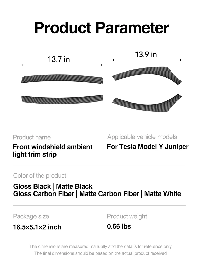 HEENVN Frontscheiben-Ambientebeleuchtungs-Zierleiste für Tesla Model Y 2025 2026 Standard Juniper Model YL Zubehör Auto ABS Dekor – Detail 9