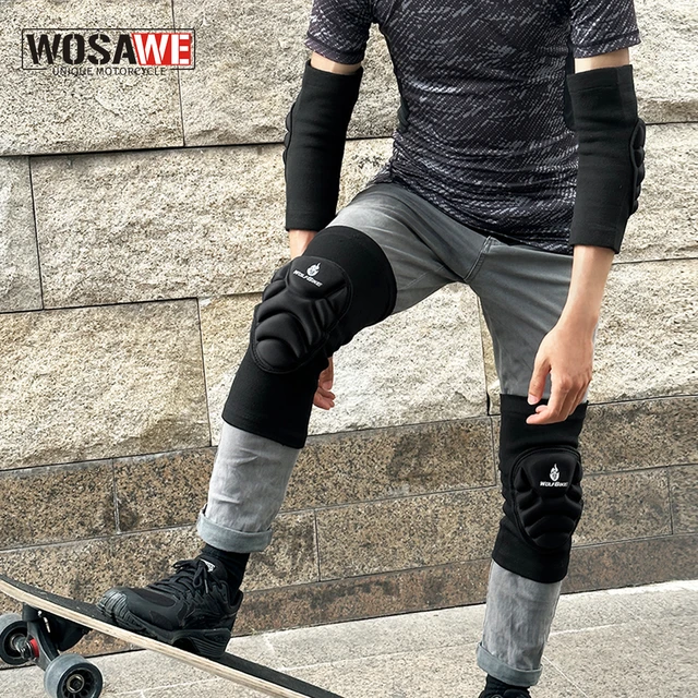 WOSAWE Outdoor Anti slip Elbow Knee Pads Mountain Bike Cycling Protection Set Dancing Knee Brace Support Gear MTB Knee Protector AliExpress