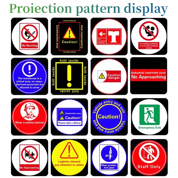 Industrial Virtual Signage Projector for Warehouse Floor Safety Marking
