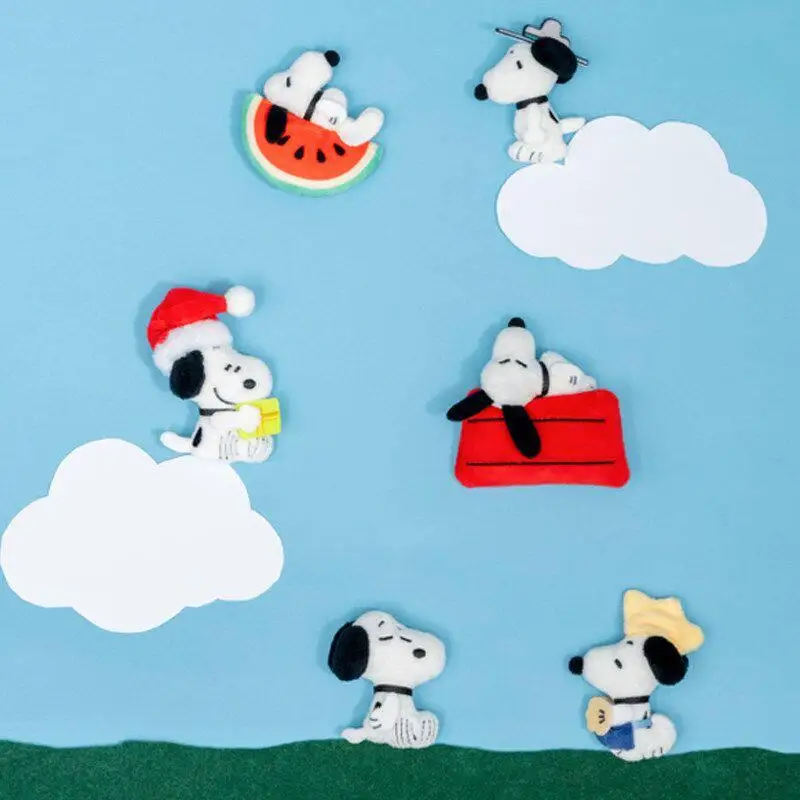 

Snoopy Authentic Youmai Peanuts Series Multicolor Plush Brooch Pin Blind Bag Blind Box Cartoon Collectible Figure Clothing Deco