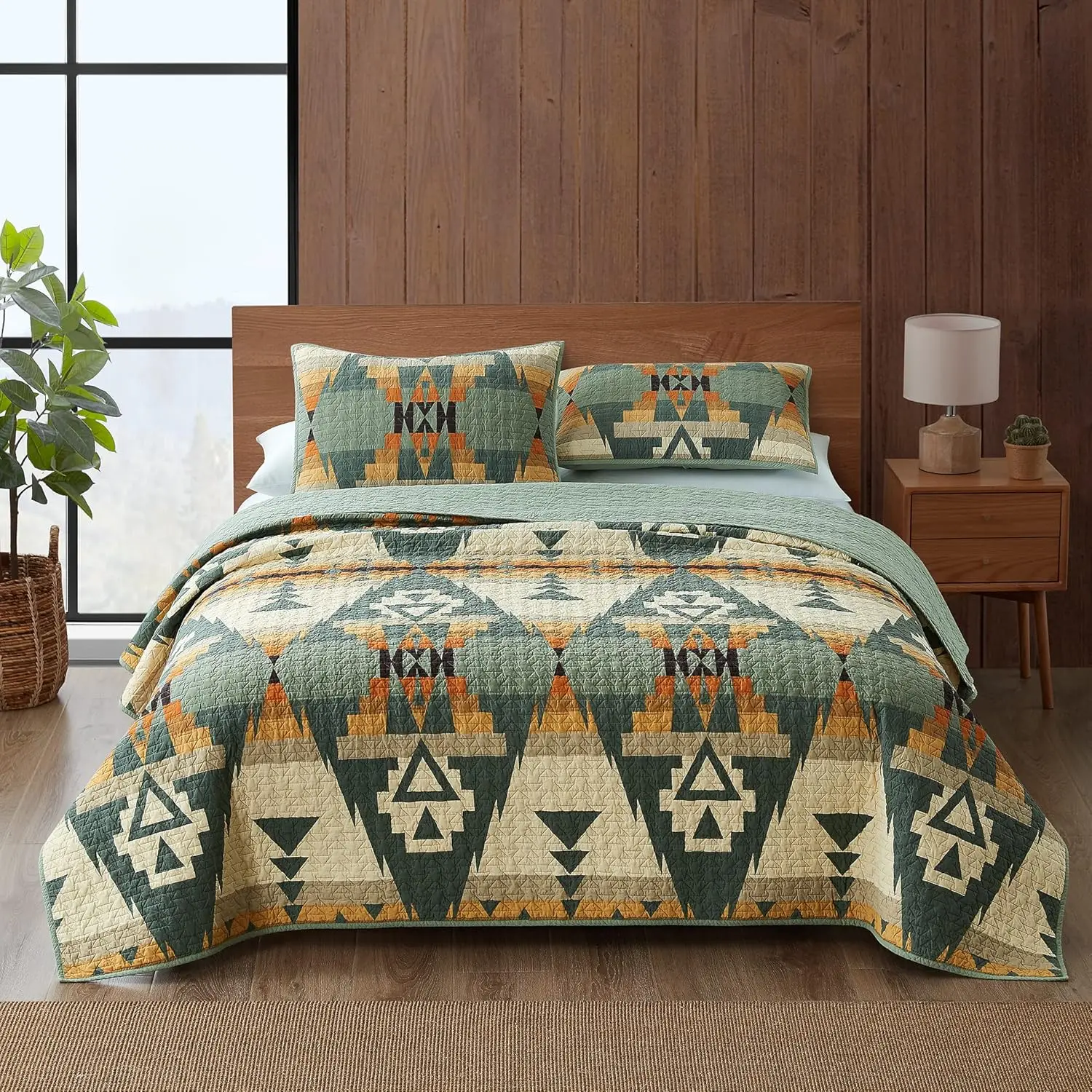 

Pendleton Siskiyou Coverlet Set Soft Cotton Bed Cover Rustic Home Decor Bedspread Luxury Coverlet Set Cozy Lightweight Quilt