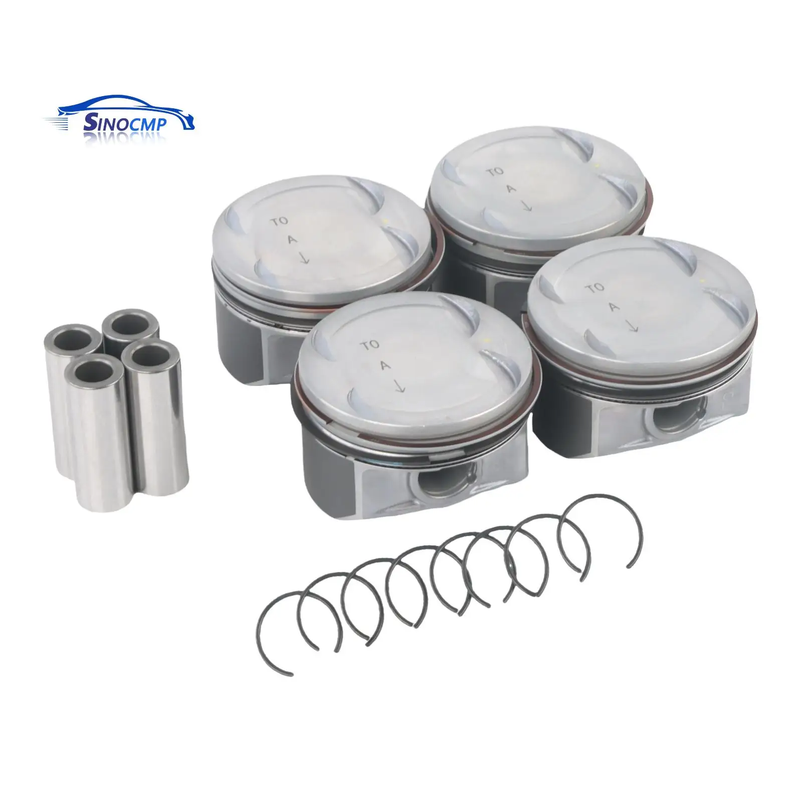 

4 Set Engine Pistons Rings Kit For 2009-2014 Hyundai Creta Elantra Mistra Sonata Kia Carens Forte KX3 Soul G4KF 2.0T 23410-2C400