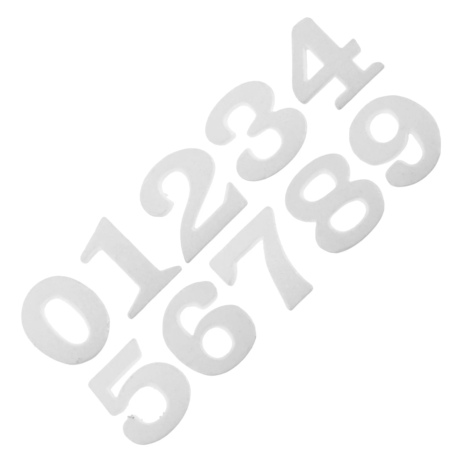 

10 шт., белые полистироловые пенопластовые цифры, пустые формы для DIY, ремесленные блоки, центральные детали свадебного стола, день рождения, Рождество