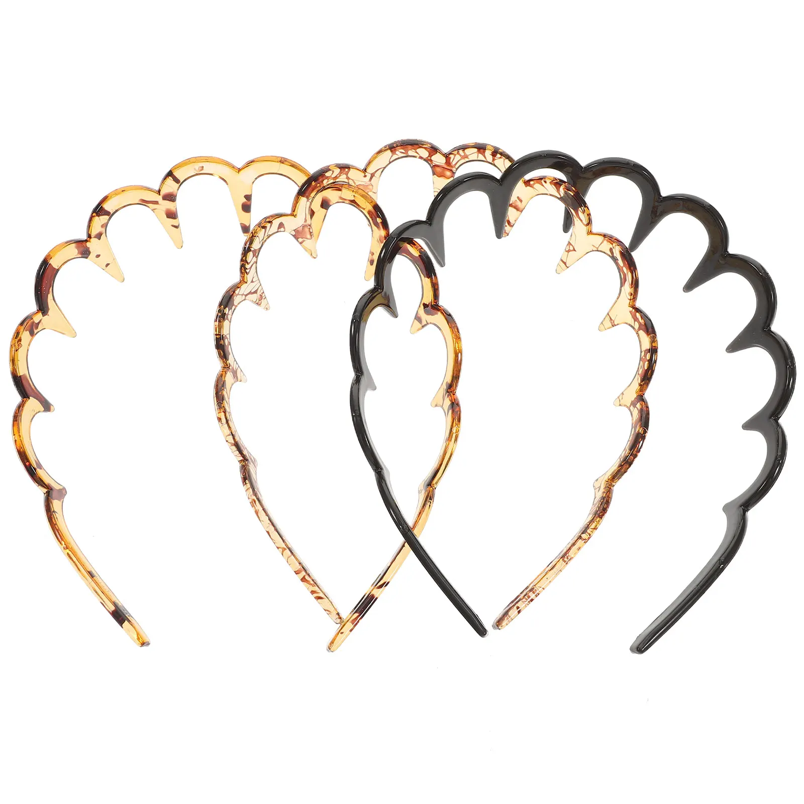 

3pcs Antler Headband Hair Hoops Light Coffee Spot Light Coffee Most Head Girth Party Decoration