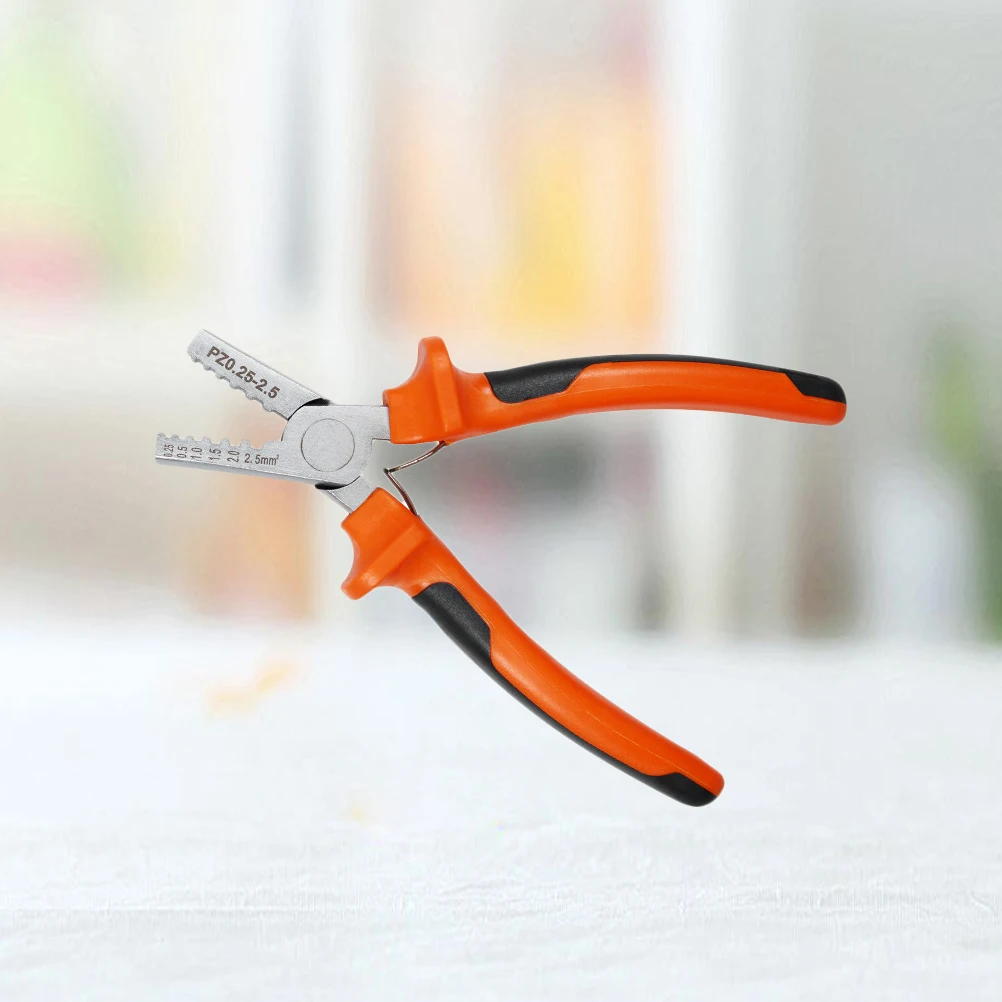 

2pcs 0.25-2.5Mm2 Crimping Pliers Steel Head Manual Wiring Tool For Fast Wire Terminal Connection Durable Crimpers Hand Tool