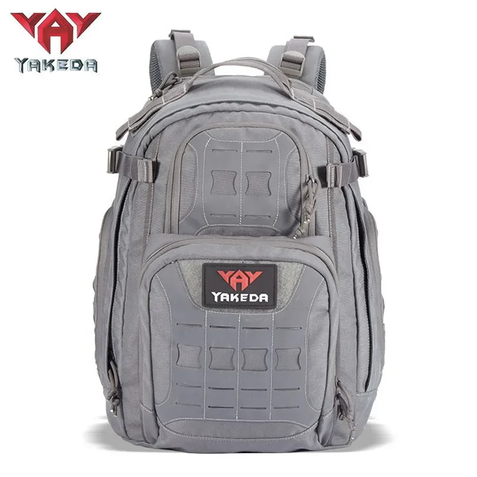 YAKEDA 40L Assault Tactical Backpack 600D Polyester Tear-resistance Waterproof Camping Hiking Mountain Backpack