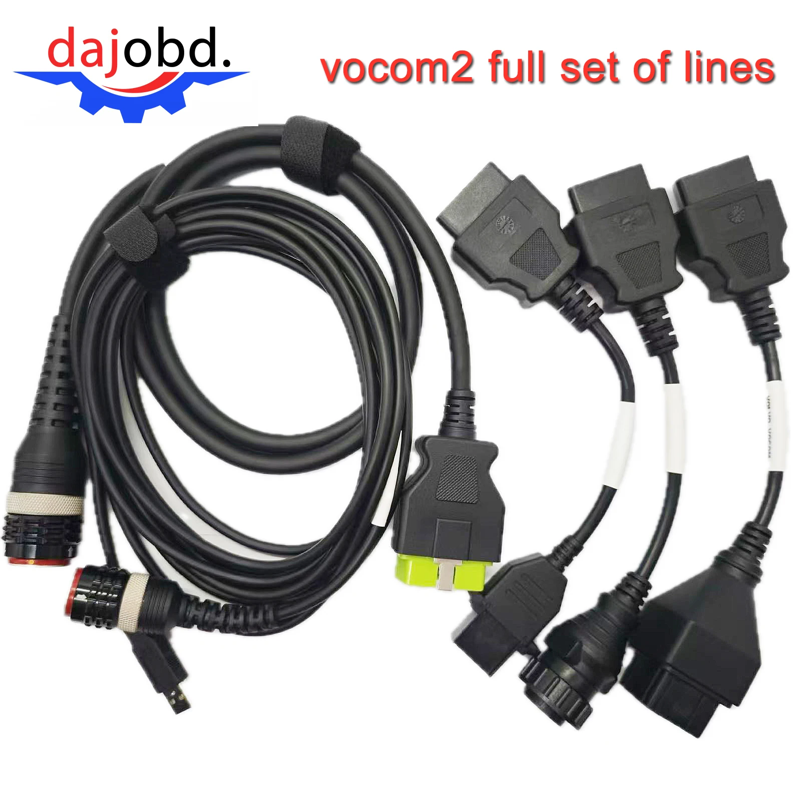 For vocom2 full set of wires vol tester connection cable OBD Cable for volvo 88890304 Vocom test cable