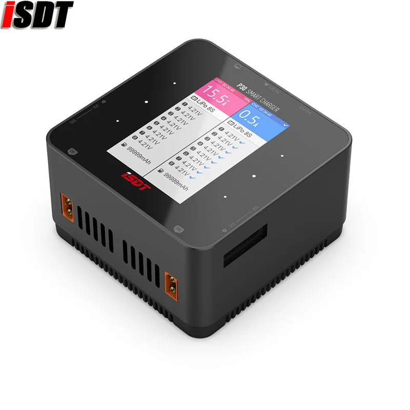

ISDT P30 Dual Balance Charger Signal Channel MAX 1000W 30A for RC Car Airplane Racing Drone Helicopter 2-8S Lipo LiFe Battery