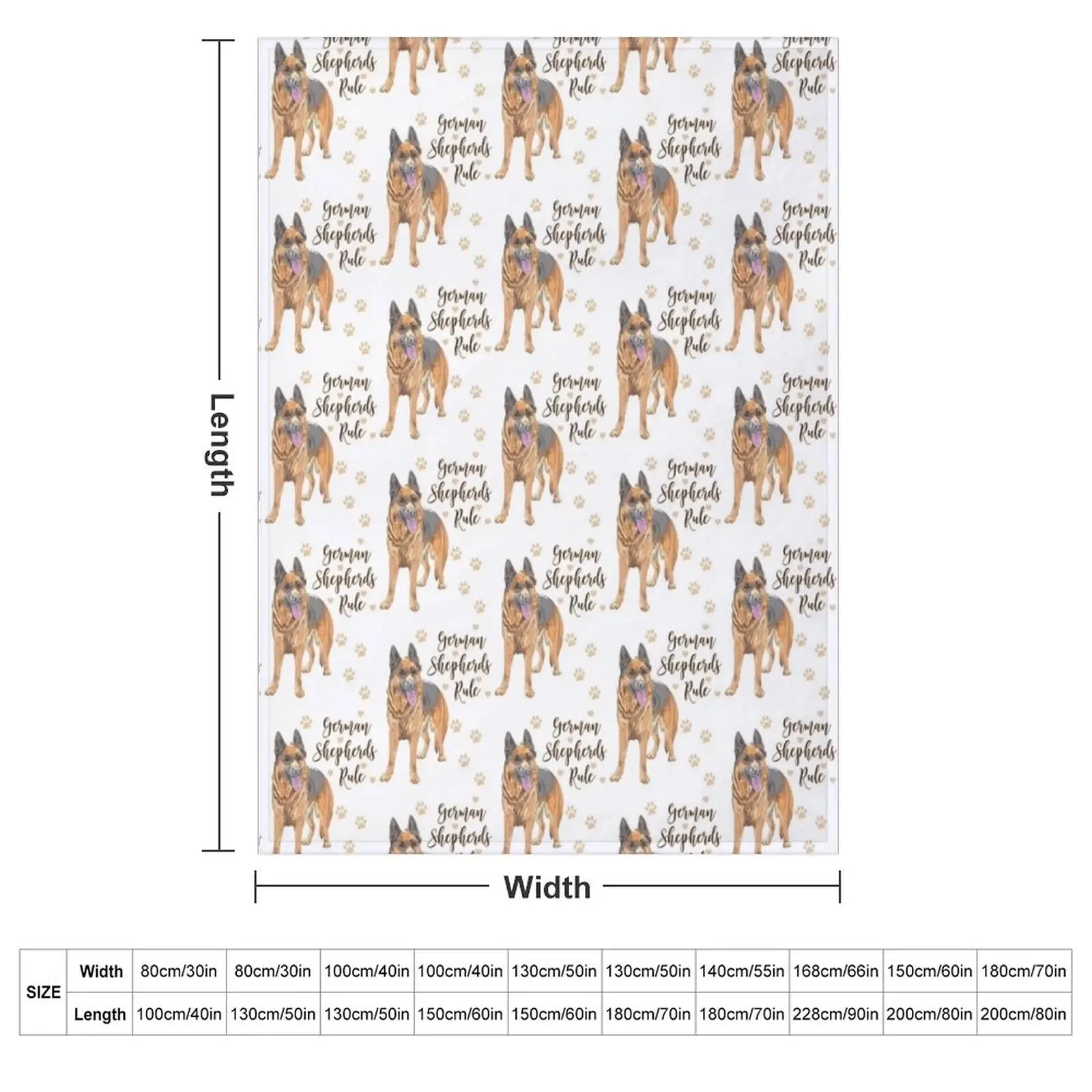 German Shepherds Rule! Especially for GSD owners! Throw Blanket Retros Warm Blankets For Bed heavy to sleep Blankets