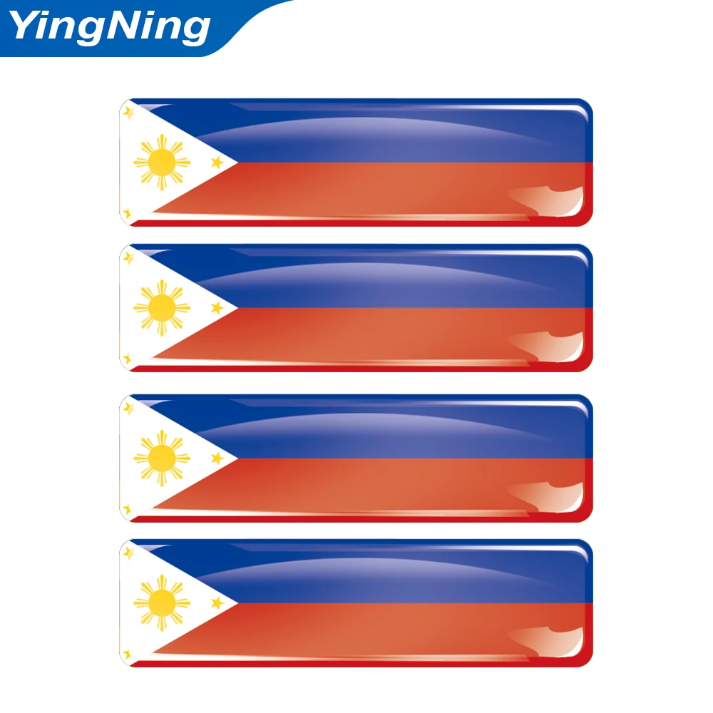 

Patriotic Philippines Pinoy Pride 3D Domed Stickers Car Styling Vinyl Decals SUV Pickup Truck Bumper Window Decor Accessories