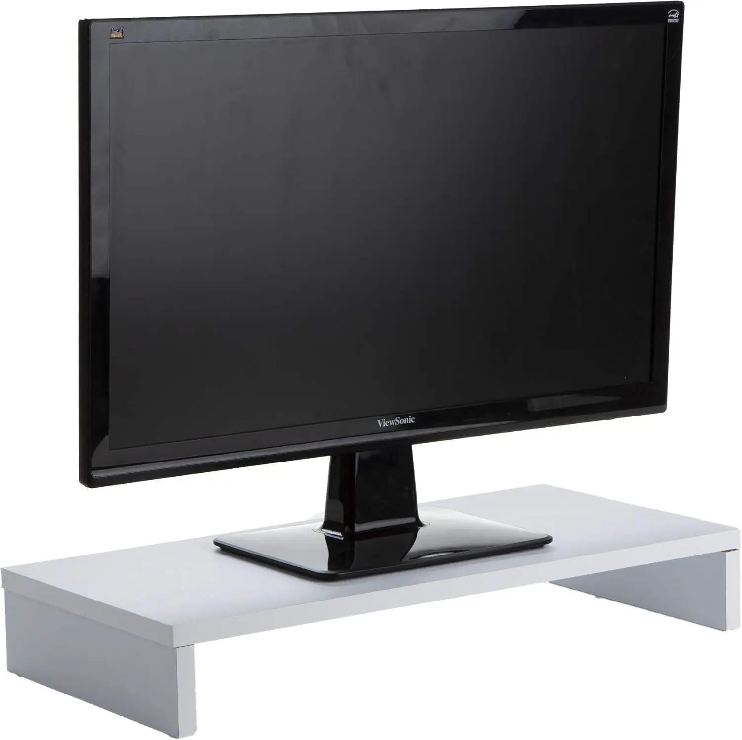

Woodland Collection, Monitor Stand, 33 lb. Capacity, Desktop Organizer, White