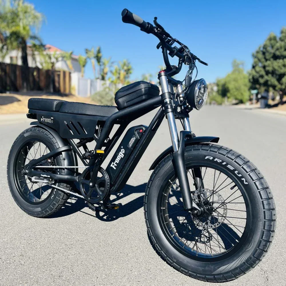 

Freego F0 Adults Electric Bike 1000W Motor 48V 10.4Ah Adult Electric bicycle 2O X 4 Fat Tire Ebike 28 MPH Mountain electric bike