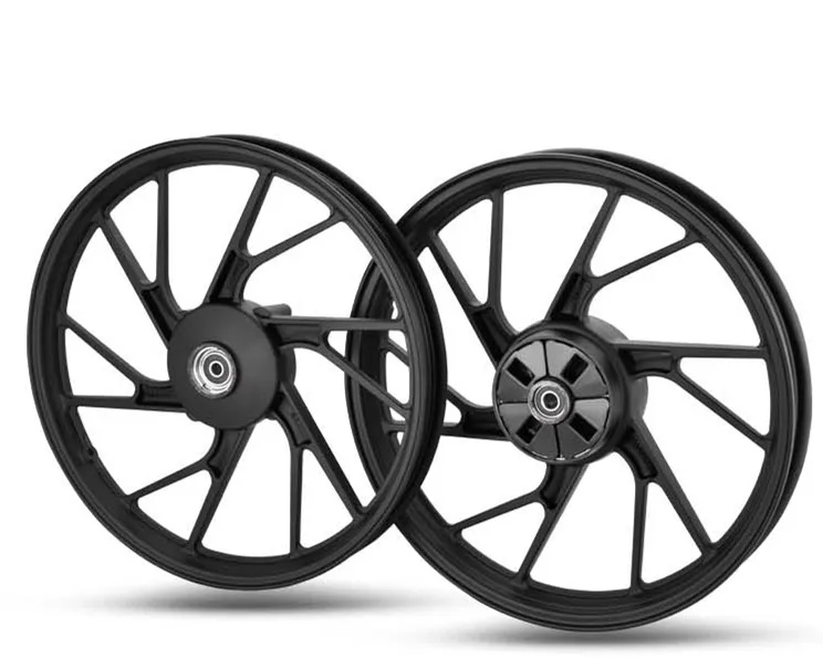 A Pair of 18 Inch Applicable Motorcycle for Yamaha  Rims Universal Front 1.6x18 \'\'/rear 1.85 * 18 \'\' Black Modified Rims