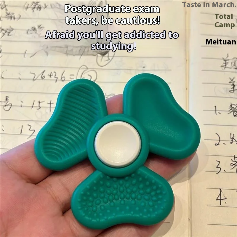 البرسيم الحجر الحسي اليد جيروسكوب ببصمة الإصبع ل ADHD فرط النشاط القلق الإغاثة التركيز التدريب لعبة تخفيف التوتر