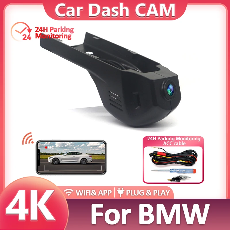 4K HD Car Video Recorder Wifi Dash Cam For BMW x1 f48 f20 x3 f25 f10 3gt f34 5gt f07 F36 f80 f82 x5 f15 425i 440i f32 f33 X2 F39