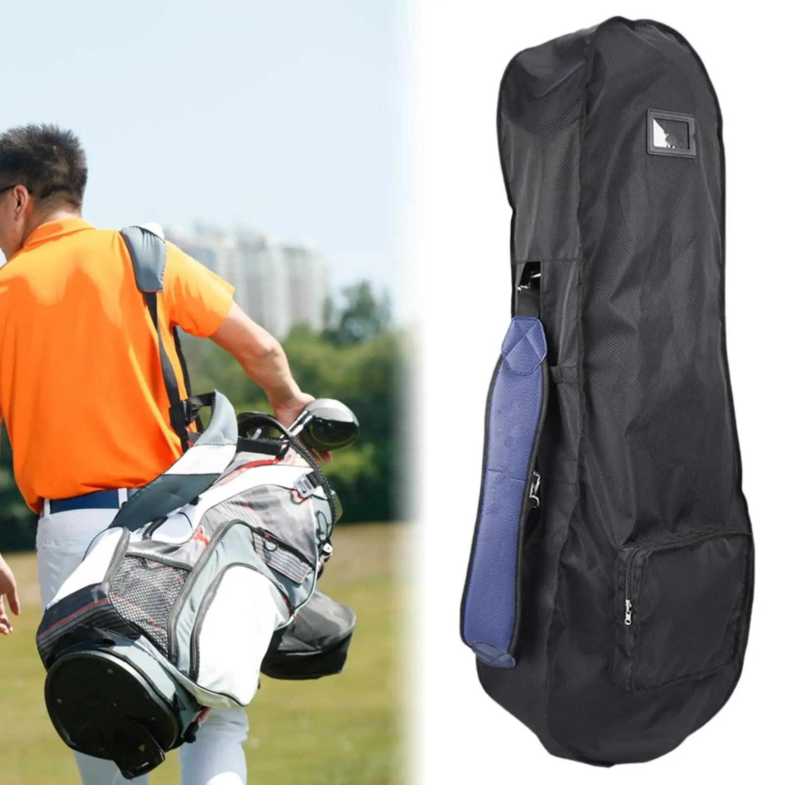 Golf Bag Rain Cover Portable Windproof Women Men Golfer Golf Protection Accessories Dust Cover for Driving Range Travel Practice