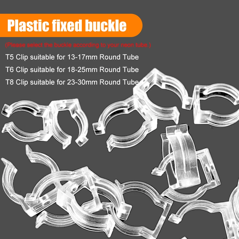 LED Neon Strip Fixed Clips High Quality Aluminium/Plastic/Silicone Buckle Accessories Connector Soft Silica Gel Tube Holder