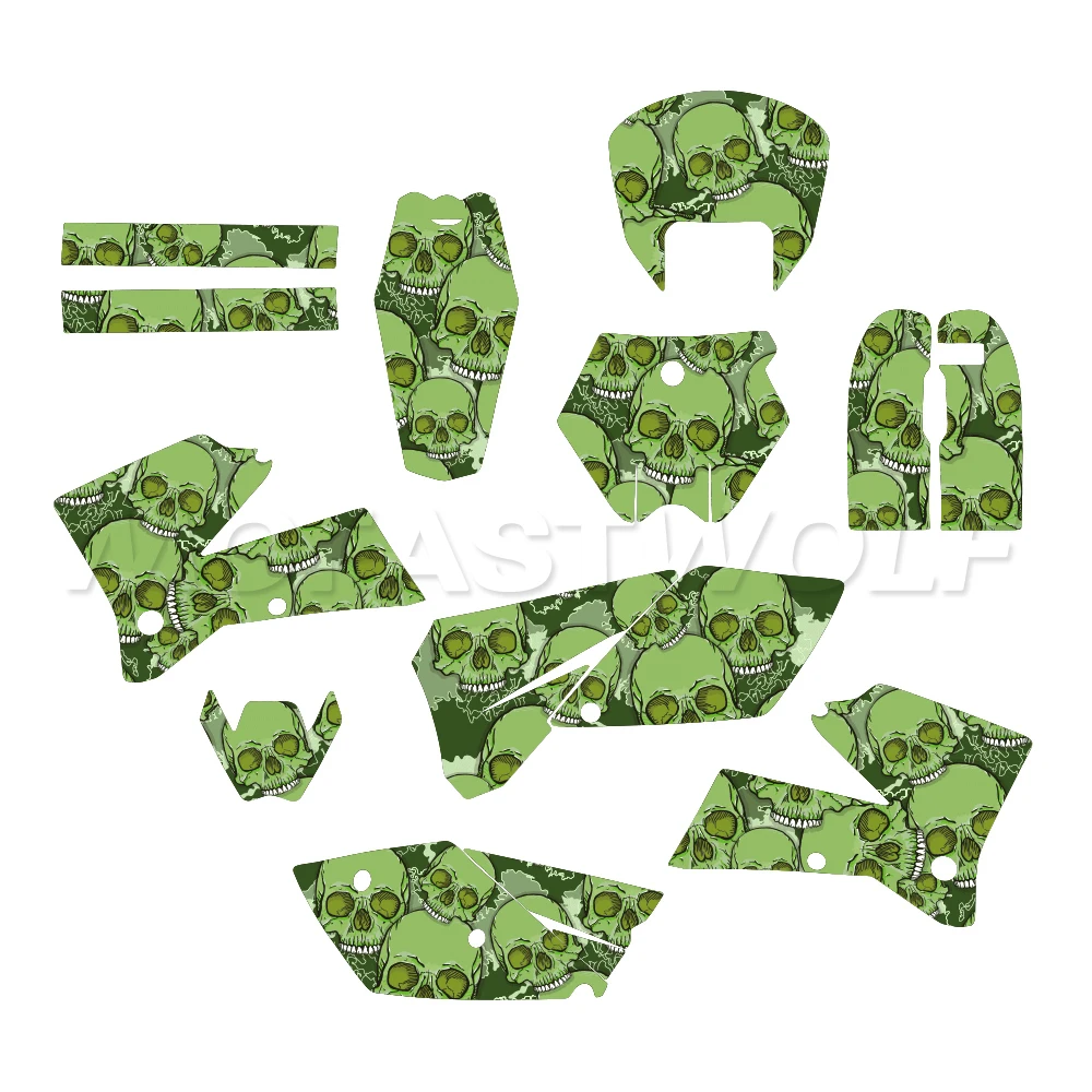 NEW TEAM GRAPHIC KIT Motorcycle Fairing Background Decals Sticker Full Set Fit for 2005 2006 SX RACE SERIES RETRO