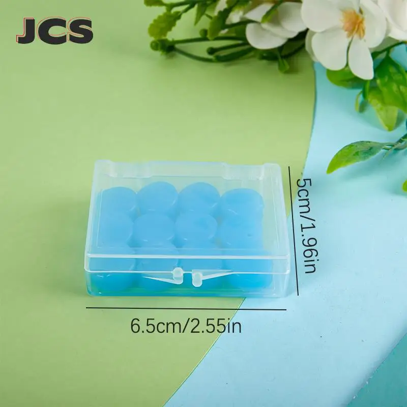 12PCS Silicone Ear Plug Reusable Silicone Wax Earplugs Swimming Moldable Earplugs Noise Reduction Cancelling Sleeping Protection