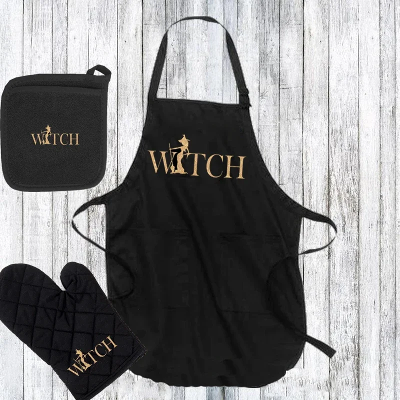 Witch apron happy Halloween eve costume Friend Family dinner BBQ Bachelorette party birthday bridal shower wife mom gift present