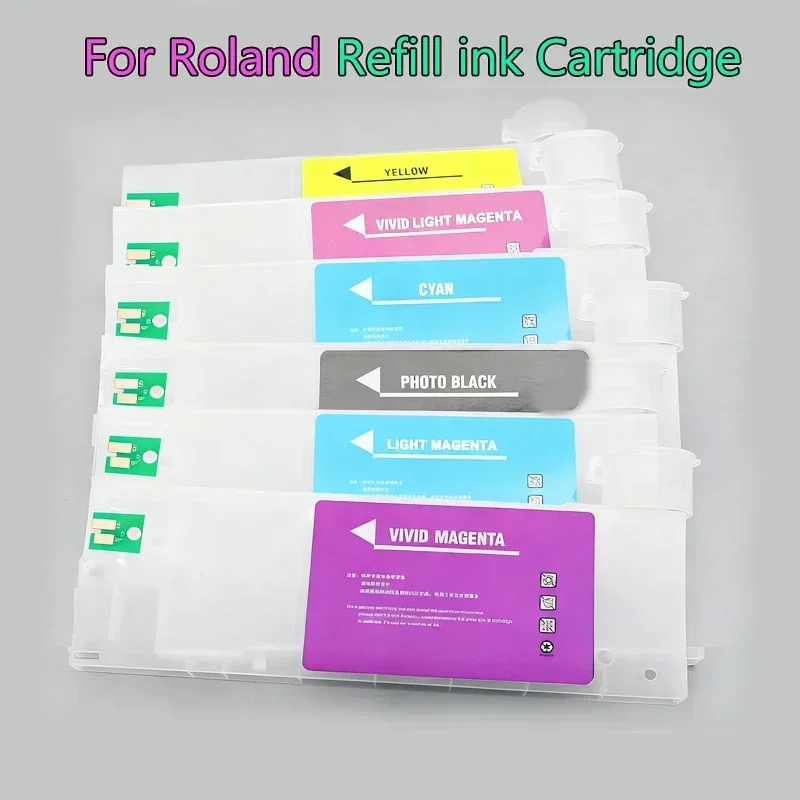 

ECO-SOL MAX2 MAX3 MAX 440ML Empty Refill ink Cartridge With Chip For Roland BN-20 FJ-740 540K VP540 VP-300i VP-500i SJ-745