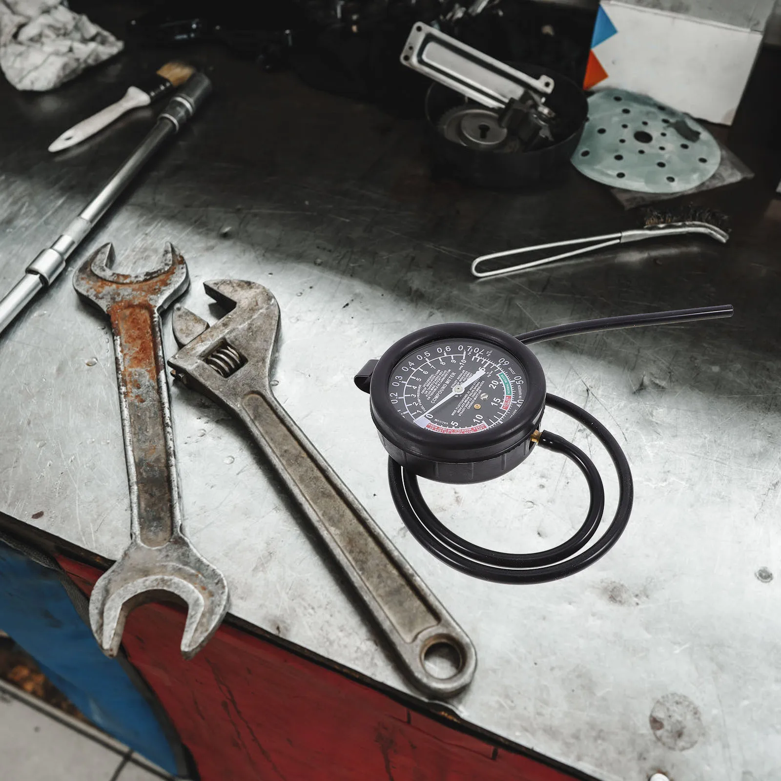 Vacuümdrukmeter voor oliepomptest Lage oliewaarschuwing Geschikte dieselmotor diagnostische toolkit Automatische druk