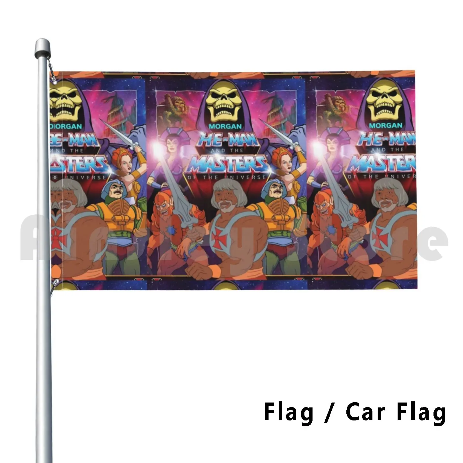 Morgan He-Man Outdoor Decor Flag Car Flag Morgan Freeman He Man He Man He Man Masters Universe Skeleton Shawshank