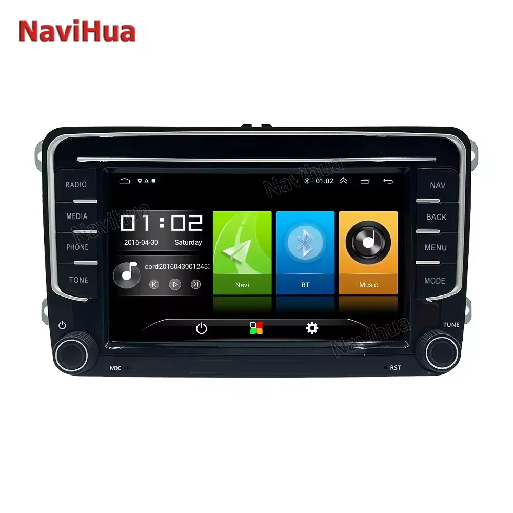 

Универсальный автомобильный обновленный комплект NaviHua для Volkswagen, Android 12, 7 дюймов, радио, аудио, плеер для Carplay, навигация, мультимедиа
