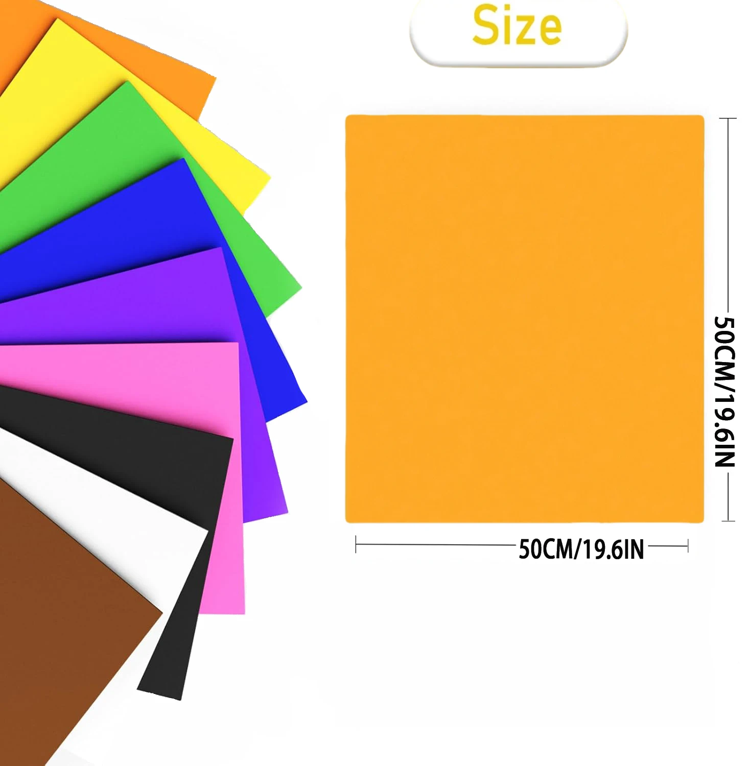 10Pcs1Mm Eva Foam Paper Handmade Foam Paper 50*50Cm Sponge Paper Diy Handmade Materials Multi-Color Flower Props Party Christmas