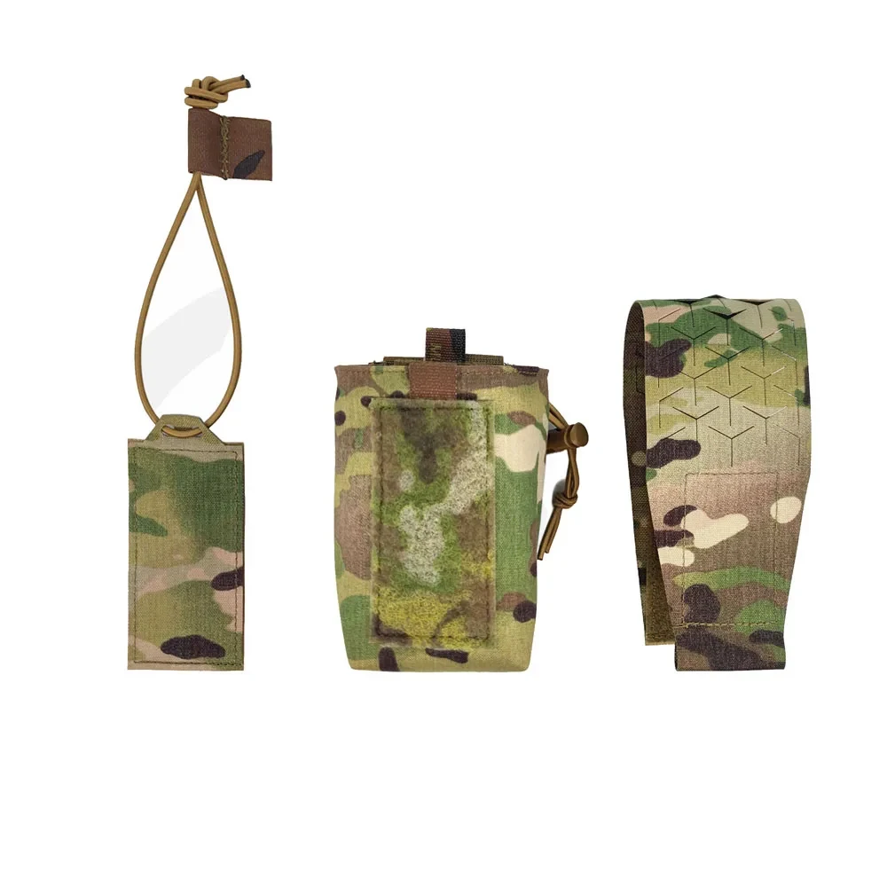 Tattico Outdoor SS Style SPUD Pouch Molle Sundries Bag Cintura da caccia multifunzionale separabile Doppio 5.56 545 Bag Camouflage