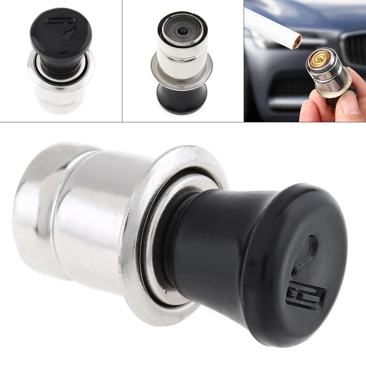 12V Auto Cigarette Lighter Car Power Plug Socket Output 20mm Cigarette Lighting Ignition Interior Part for Car Vehicle SUV