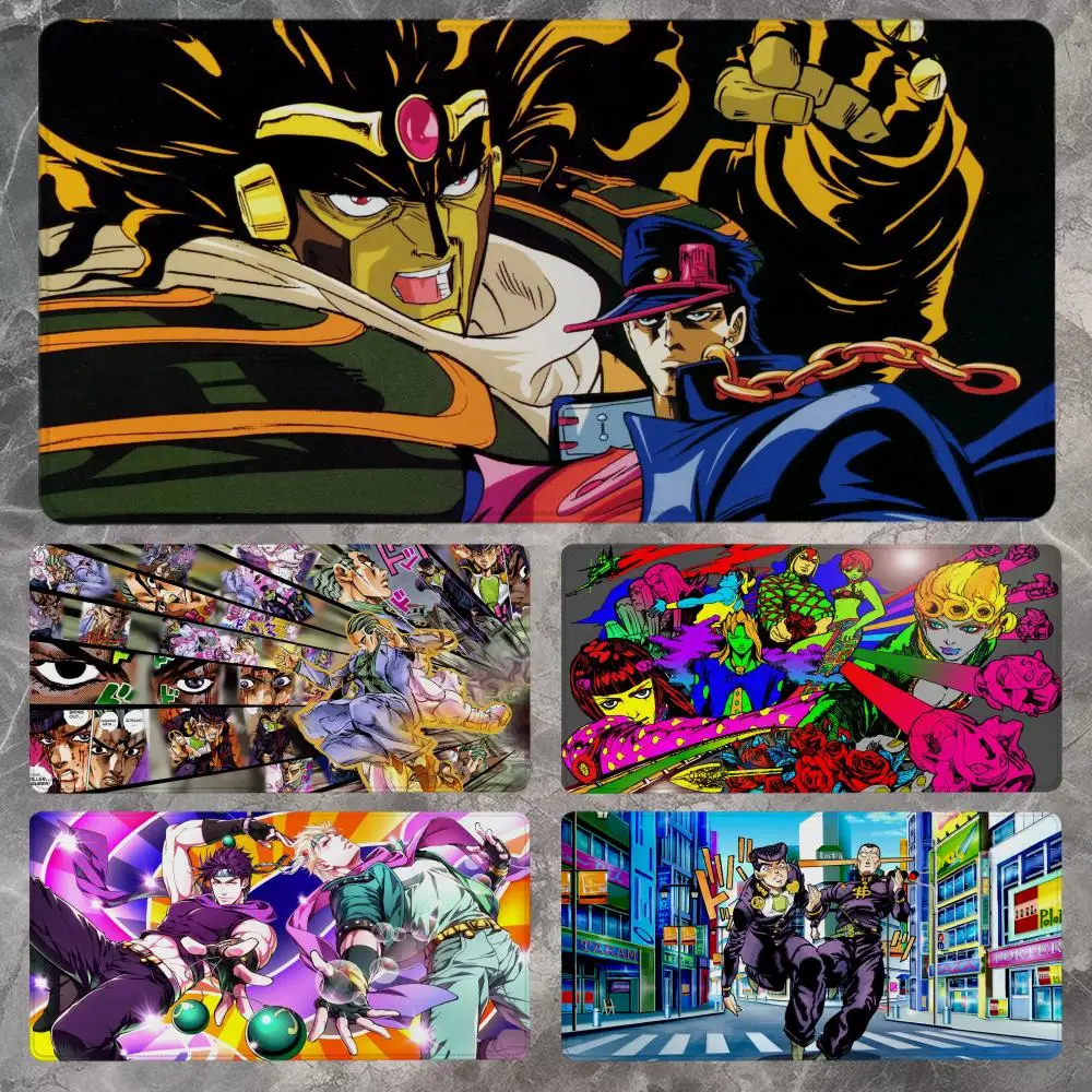 Jojo Bizarre Adventure Mauspad, 90 x 40 cm, rutschfestes Gaming-Mauspad, Gamer, E-Sport-Mauspad, Spiel, mechanische Tastatur, XXL-Schreibtischunterlage