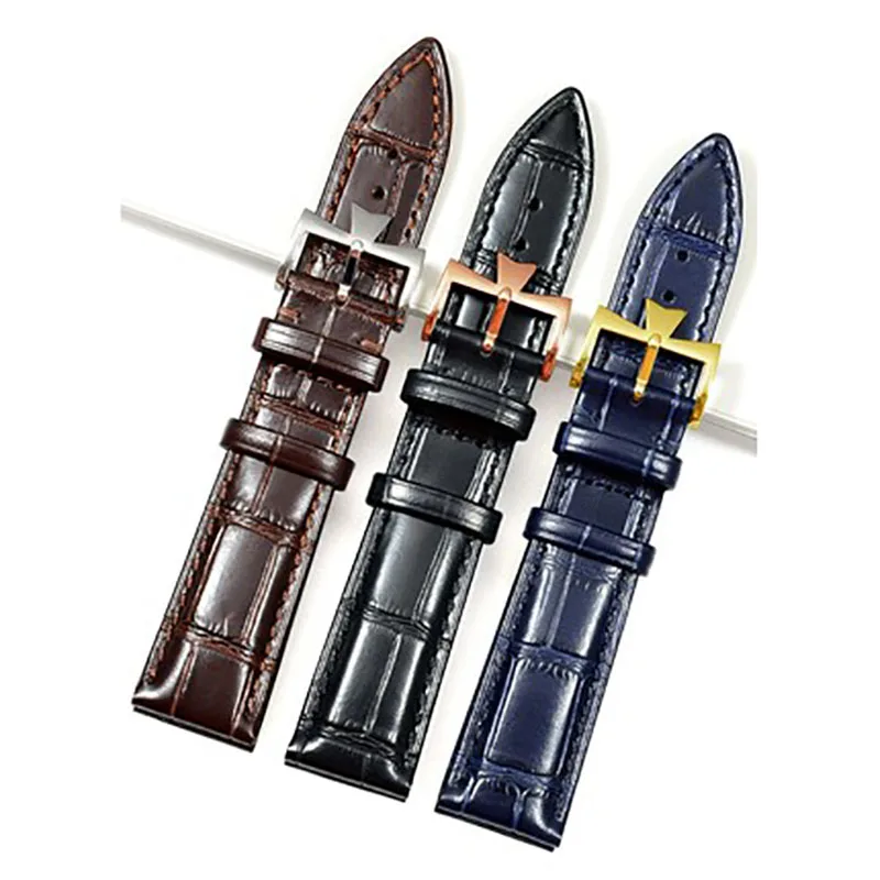 Leather strap for compatible for VC Vacheron leather strap Constantin watch strap men\'s strap accessories 19 20 22mm