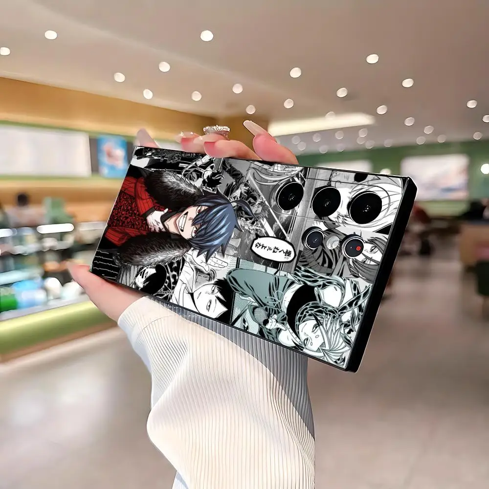Anime Tougen anki Hot Phone Case For Samsung Galaxy S26 S25 S24 S23 S22 S21 Plus Ultra Fold A Soft Black