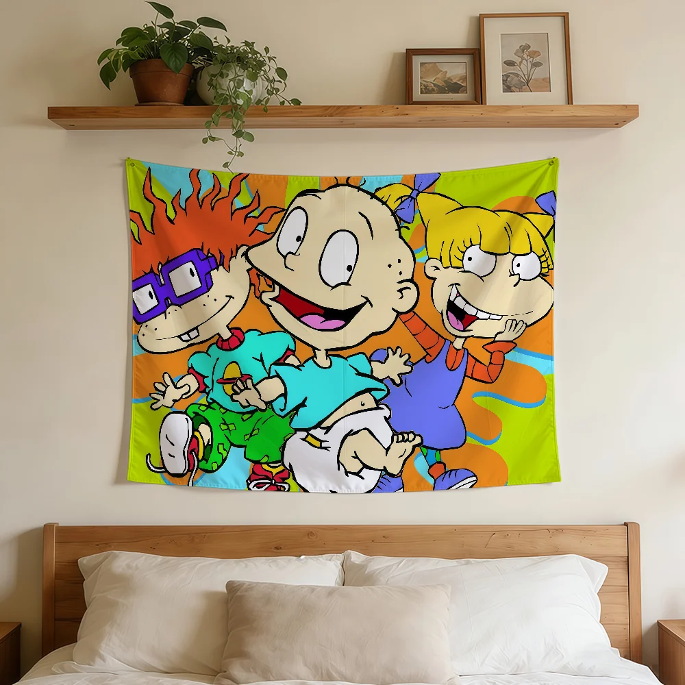 CARTOON R-RUGRATS Flag Durable Outdoor Indoor Patio Festive Decoration Classic Design Pole Wall Room Banner