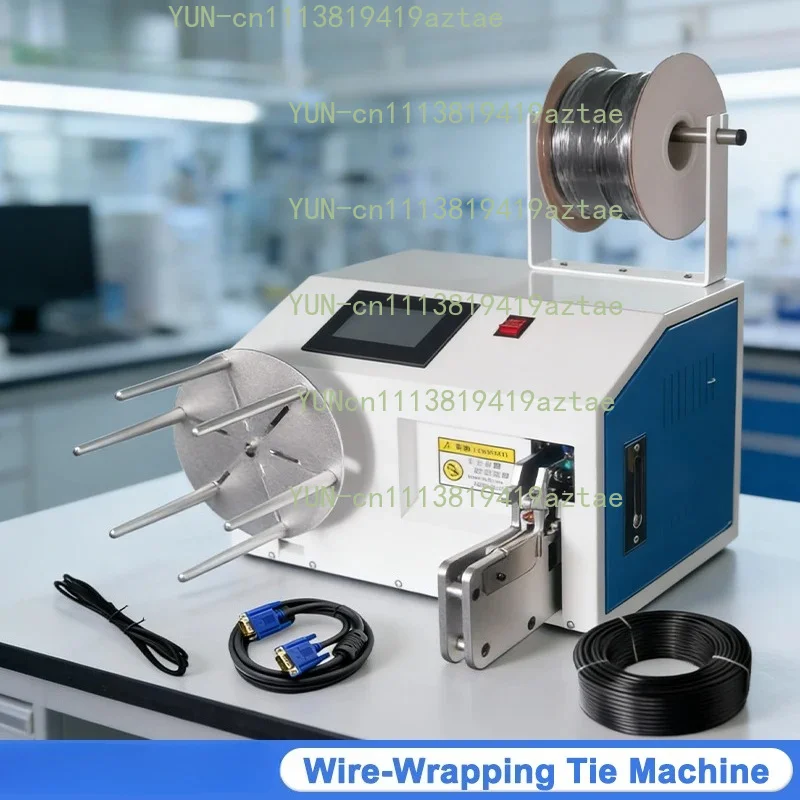5-60mm Automatic Wire Tying Winding Machine Touch Screen Cable Binding Machine Data Cable Power Cord Wire Coil Binding Machine