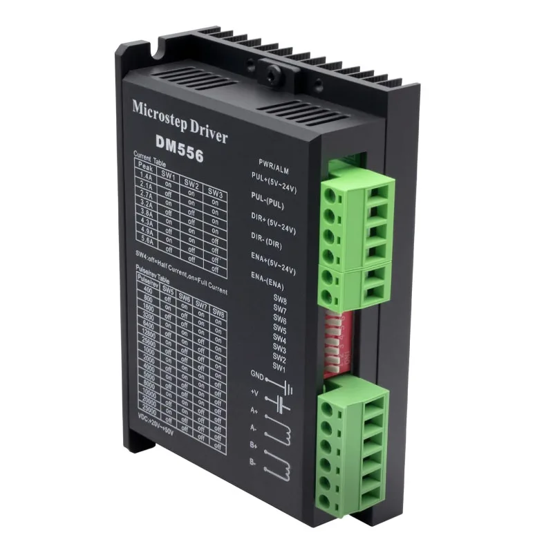 CNC Digital Stepper Driver DM556 Stepper Motor Controller Driver 5.6A 128 Subdivision for Nema 23 Nema34 Stepper Motor ﻿