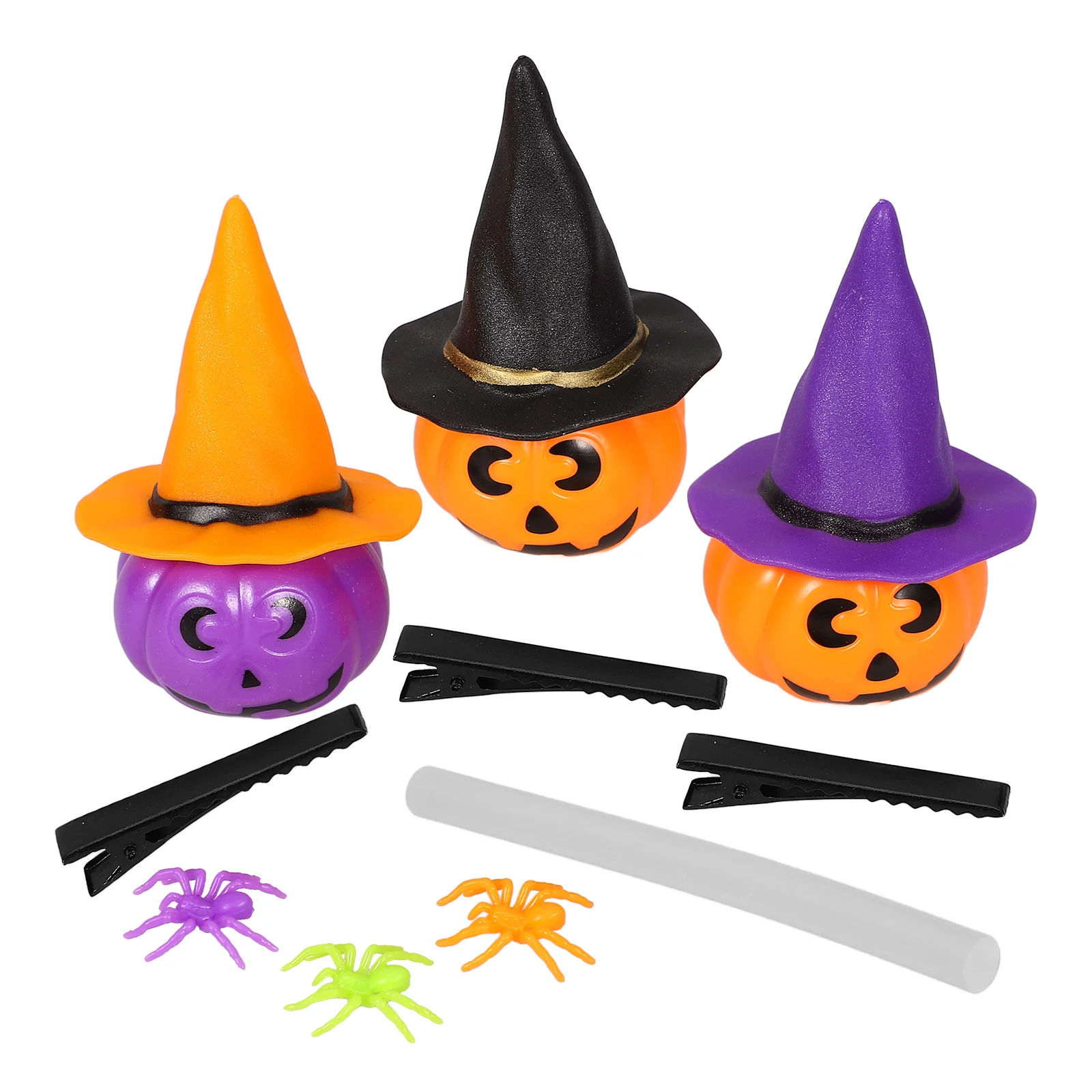 

Miniature Witch Hat Hair Clips 2 Inch Pumpkin Accessories DIY Halloween Materials Safe Practical Mini Supplies