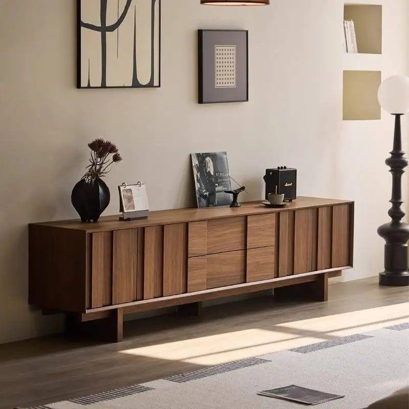 

Vintage Brown Luxury Tv Cabinet Bedroom Nordic Living Room Tv Cabinet Apartments Storage Wood Szafka Pod Telewizor Furniture