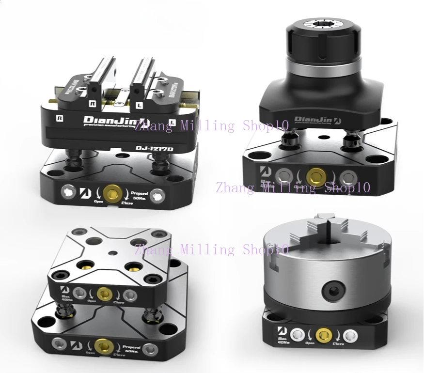 4-5 Axis Fixture Self-centering Vise Positive Paired with Zero Point Quick Change Four Axis L-block Bridge Board New