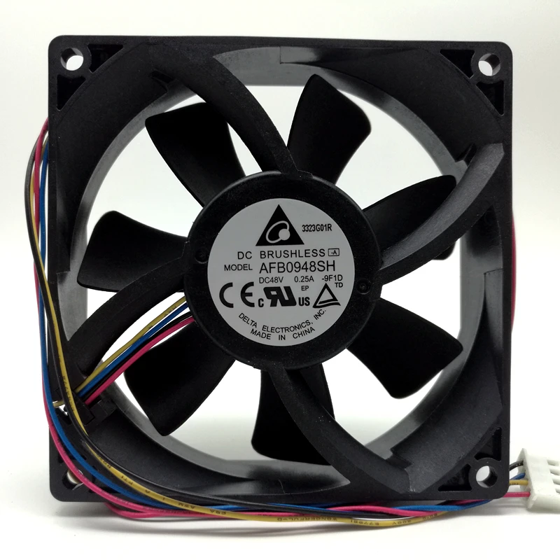 

48V Fan AFB0948SH For Delta 9025 Dual Ball Bearing High Speed Server Fan 9cm Communication Converter Fan