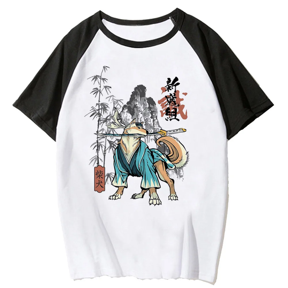 

Shiba Inu t-shirts women modern style Japanese Tee girl comic harajuku funny clothes