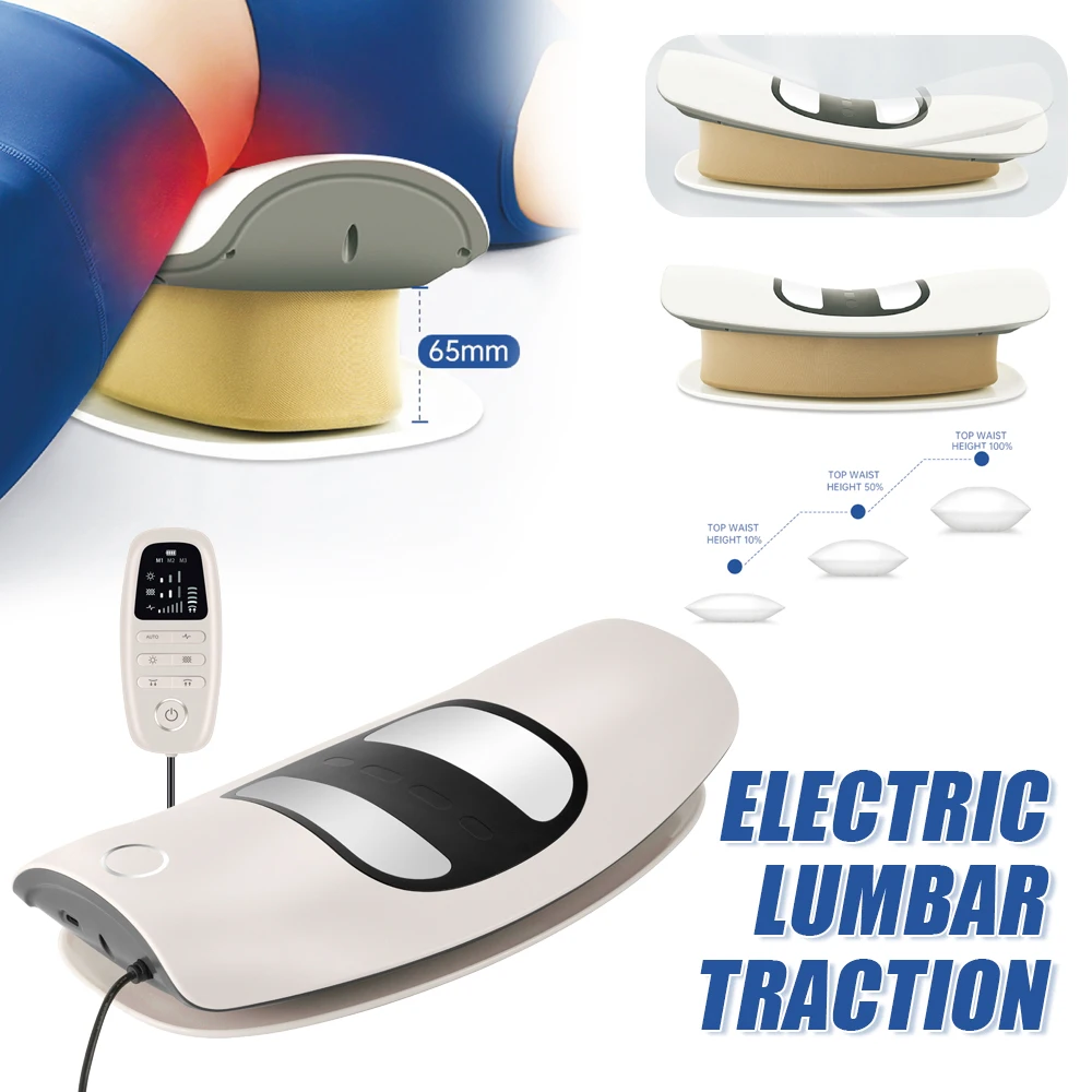 Electric Lumbar Traction Massager Waist masajeador Adjustable Vibration Waist Massager Waist Spine Support Back Massage Machine