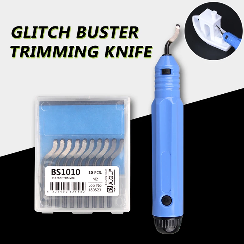 3DSWAY 3D Printer Parts Trimming Knife Handle Stainless Steel Scraper PLA ABS PETG Material Model Pruning Trimming Device Blue