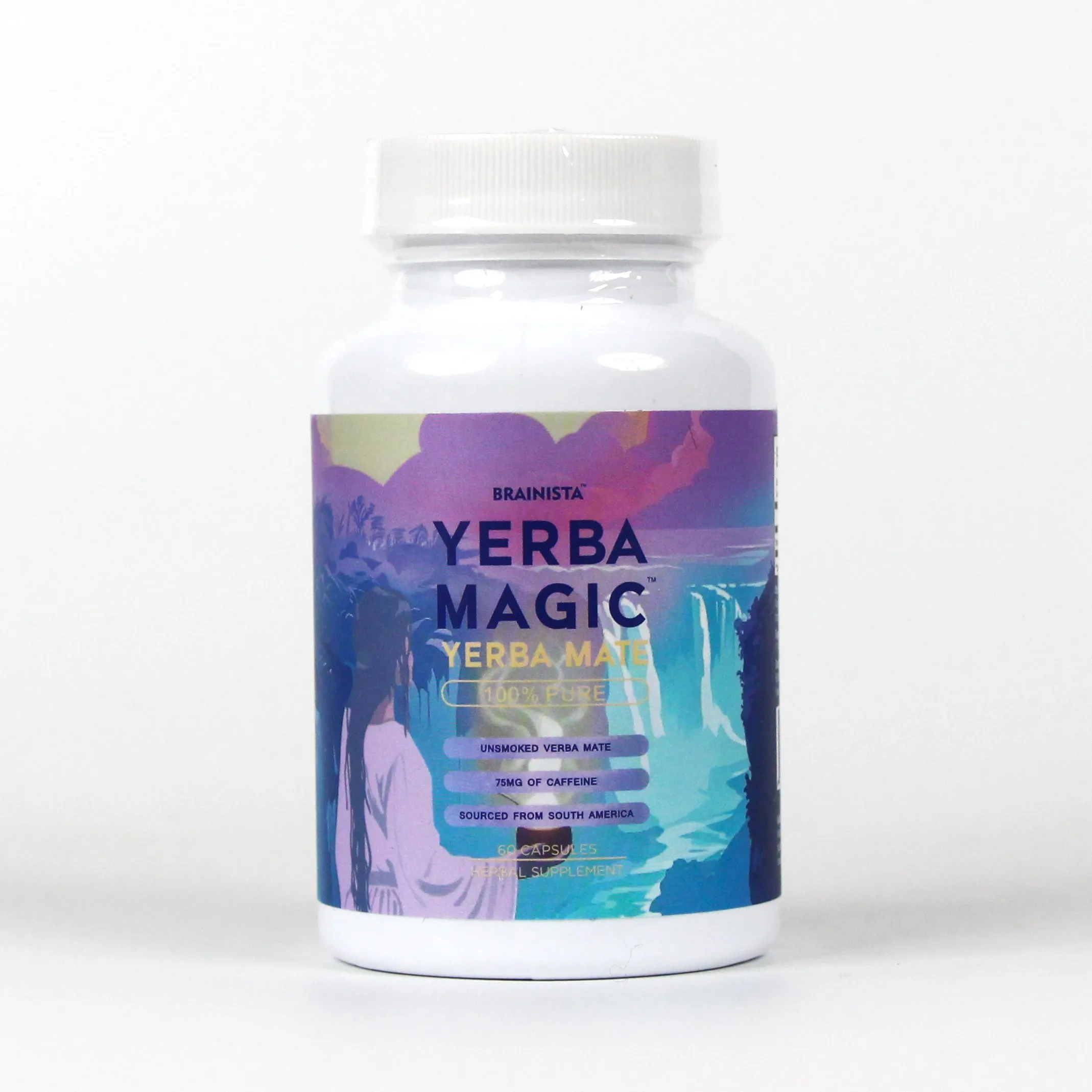 

JP Nature 100% Yerba Mate Capsules - Clean Energy, Brain Fog Buster, and Gut Health | Yerba Magic Natural Caffeine with 30 Servi