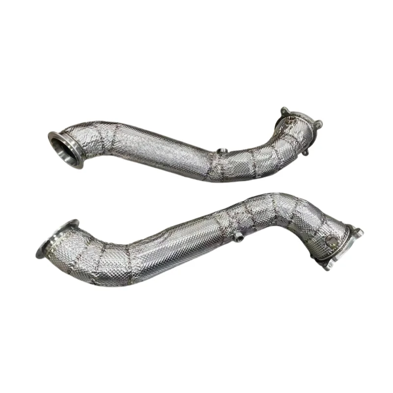 Downpipe with insulation layer suitable for McLaren 720S 4.0T car exhaust system