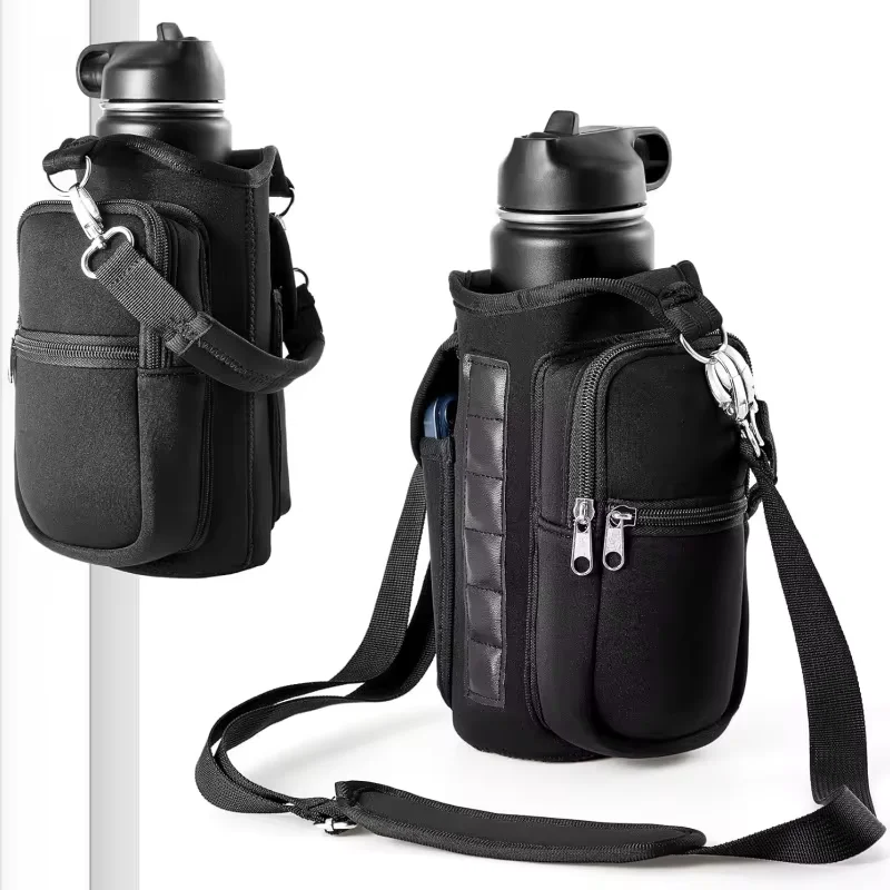Magnetic Gym Bag Water Bottle Bag Sling Bag Crossbody Water Bottle Pouch Water Bottle Carrier Bag for Outdoor Sports Fitness Gym